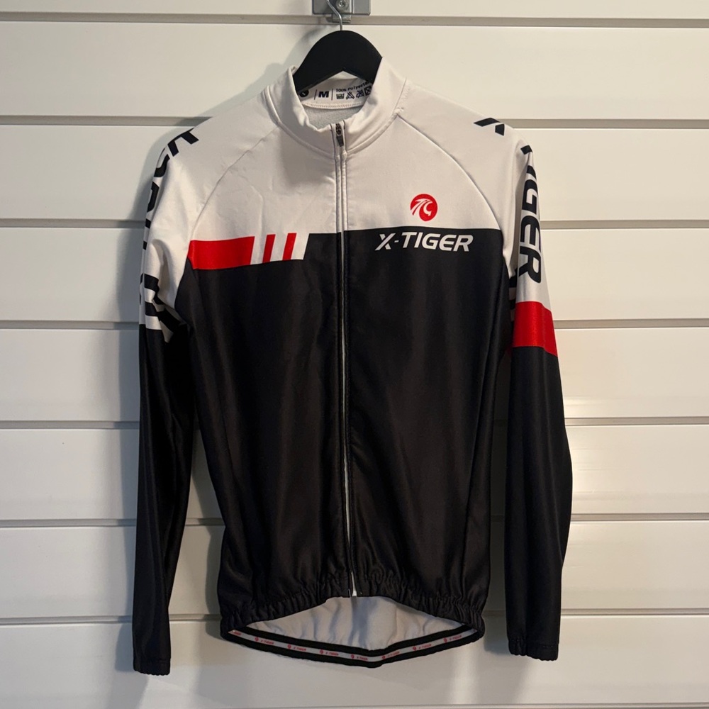 Men's Performance Jacket - Black, White, and Red